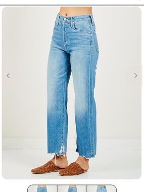 Mother The Rambler Ankle Chew Jeans in Post No Bills Size 24